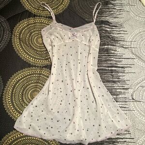 polka dot slip dress